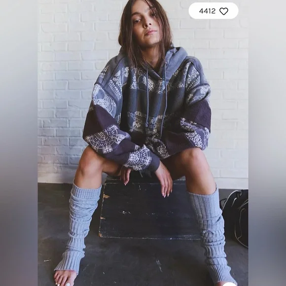 NWT FP Movement Final Call Bandana Logo Hoodie Size Large - Picture 4 of 6